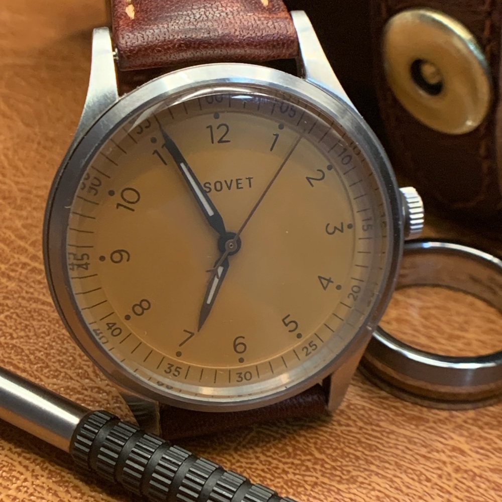 Tsovet JPT PW-36 Champagne Dial. 36mm Field 
Quartz - Picture 4 of 8